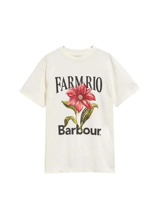 Barbour White Farm Rio Floral-Print T-Shirt