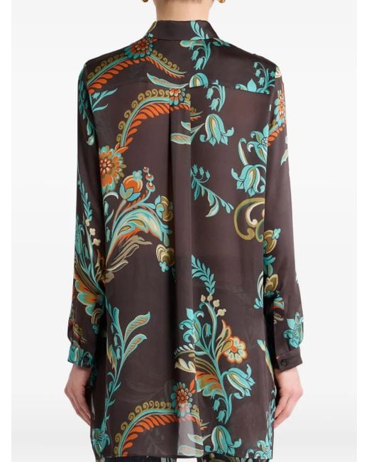 Etro フローラル シャツ Gray