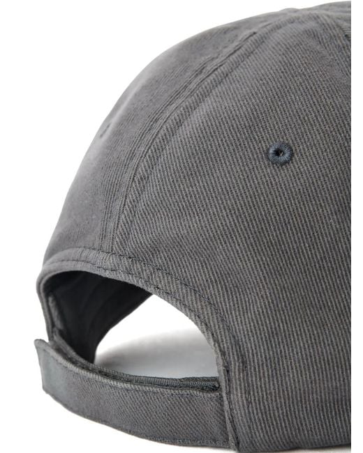 Alexander Wang Gray Distressed Logo Baseball Cap