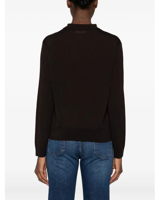 ViCOLO Blue Button-Down Polo Sweater