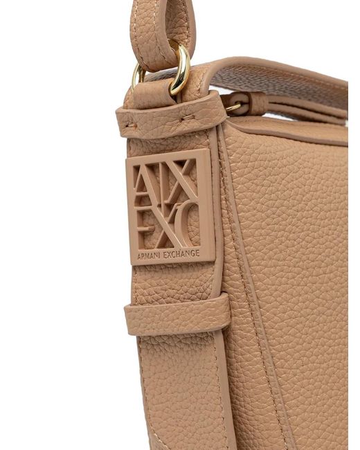 ARMANI EXCHANGE Natural Small Logo-Detail Cross-Body Bag