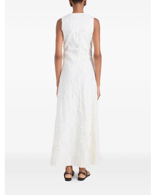 Proenza Schouler White Violeta Jacquard-Cotton Midi Dress