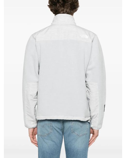 The North Face White Regrind Denali Jacket for men