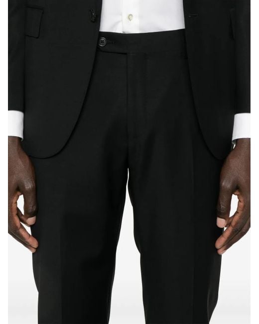 Corneliani Black Single-Breasted Suit for men