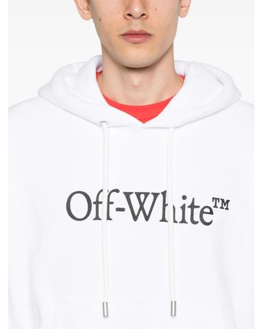 Hoodie Big Bookish Skate En Coton Off-White c/o Virgil Abloh pour homme en coloris White