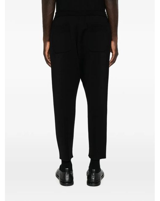 CFCL Black Elasticated-Waistband Trousers for men