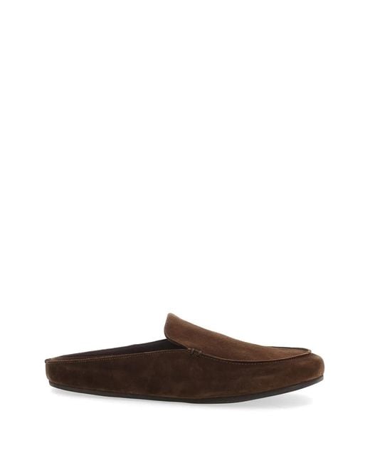 VINNY'S Brown Mules Donnie En Daim for men