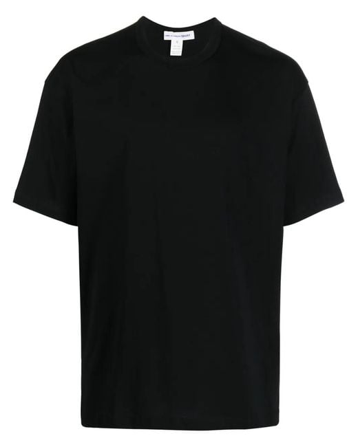 Comme des Garçons Black Crewneck Cotton T-Shirt for men