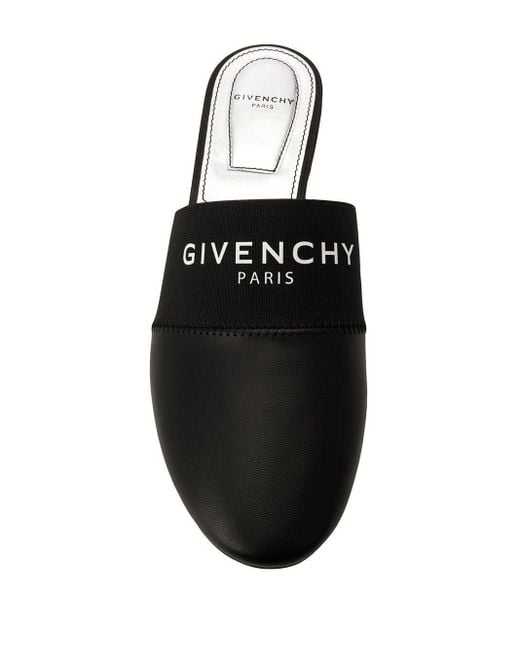Mules Bedford con banda del logo Givenchy de color Black