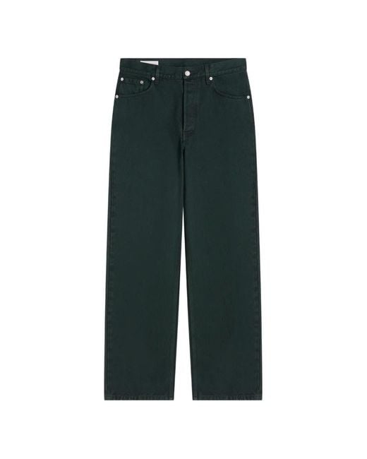Dries Van Noten Green Loose-Fit Jeans for men