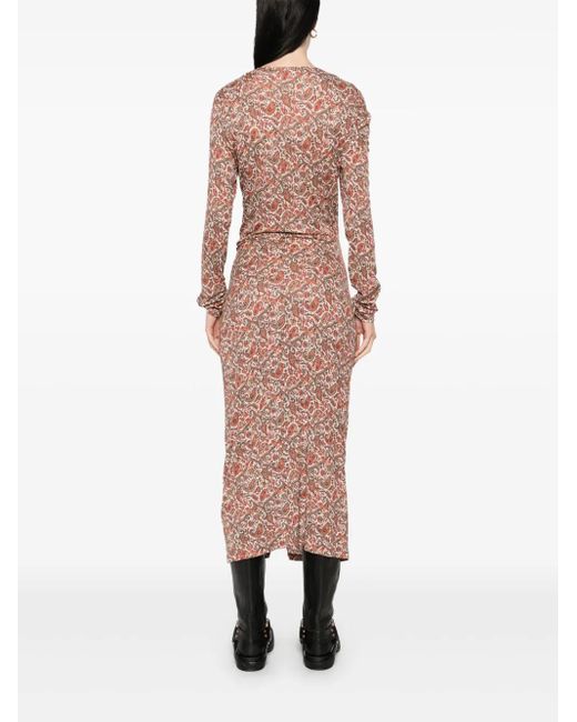 Isabel Marant Jelina Midi-Jurk in het Natural