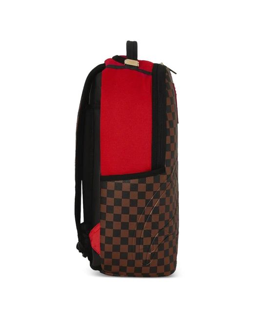 Sprayground Redemption Check-Pattern Backpack for men