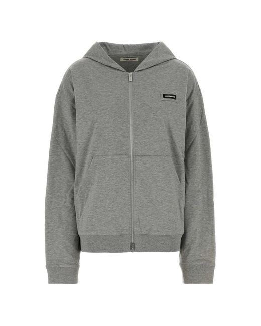 Miu Miu Gray Sweatshirt