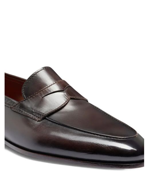 Santoni Black Carlo Loafers for men