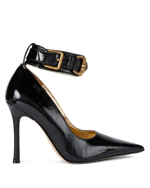 Kurt Geiger Black Mansion Pumps mit Knöchelriemen 105mm