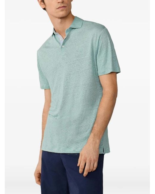 Polo Bordado Hackett de hombre de color Green
