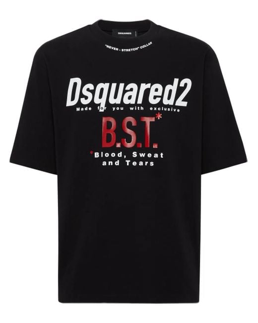 DSquared² Black Blood Sweat Tears T-Shirt for men