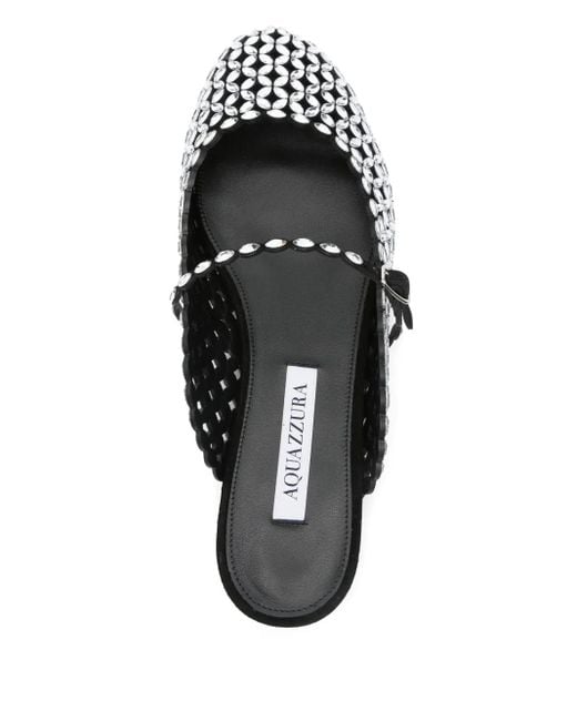 Aquazzura White Sea Mules