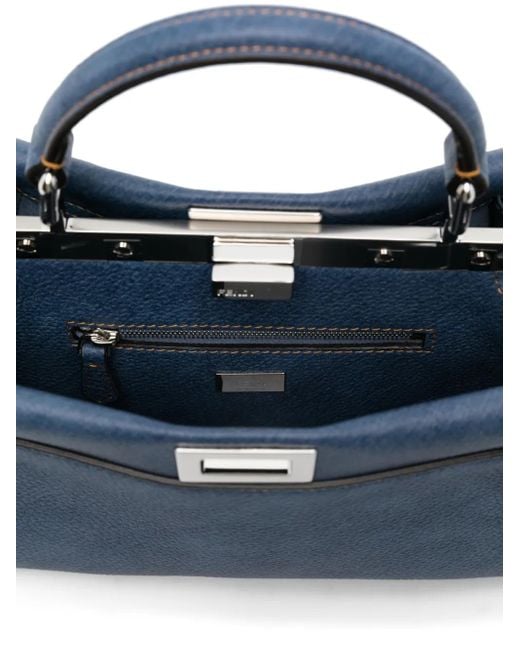 Fendi Blue Handbag "Peekaboo Mini"