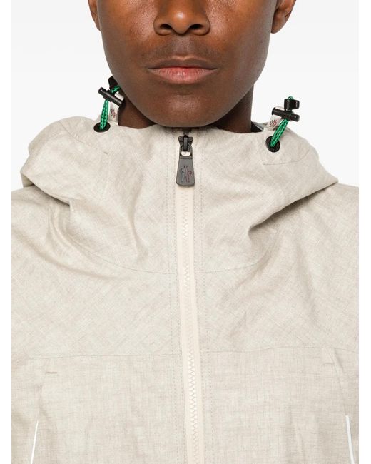 Moncler White Blagnac Hooded Jacket for men