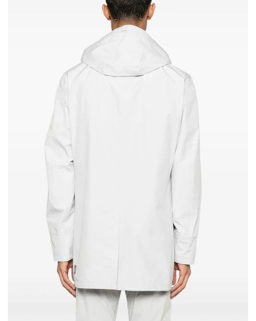 Herno White Hooded Jacket for men