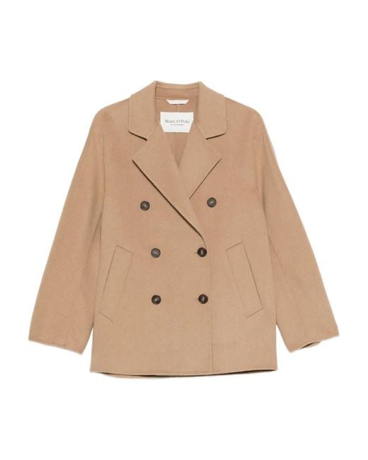 Marc O' Polo Natural Double-Breasted Coat