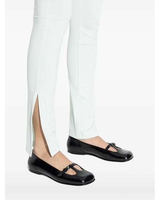 NODALETO Black Buckle Strap Trainers