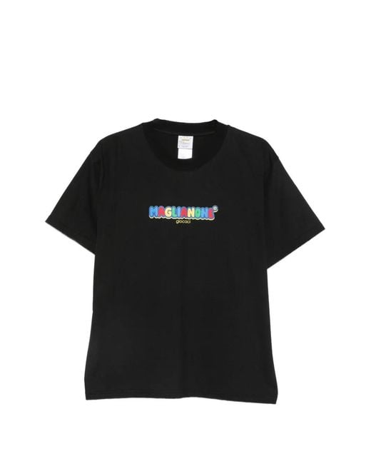 Magliano Black T-Shirt À Logo Imprimé for men