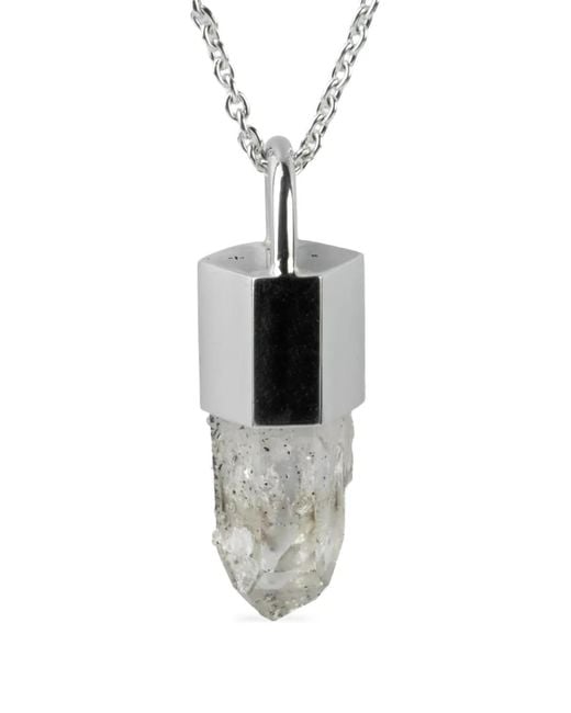 Parts Of 4 White Sterling Talisman Amethyst Necklace