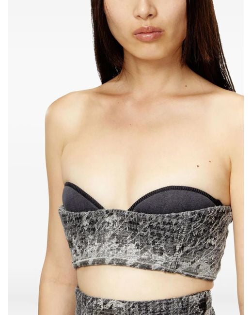 DIESEL Gray De-Toppys-Fsh Bralette