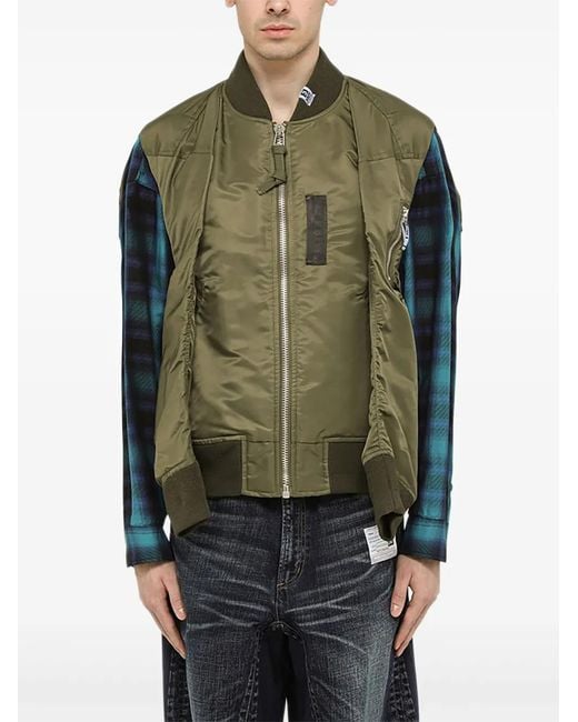Maison Mihara Yasuhiro Green Zip-Up Gilet for men