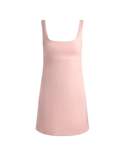 Alice + Olivia Pink Square Neck Mini Dress