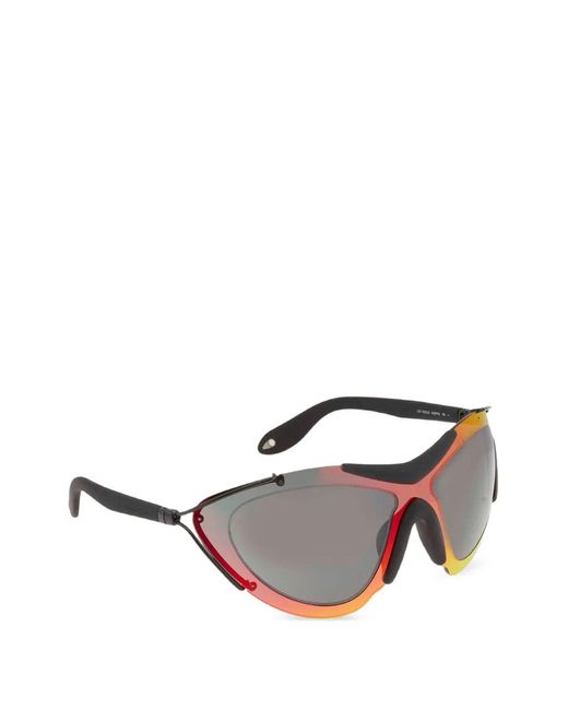 Givenchy Red Geometric-Frame Sunglasses