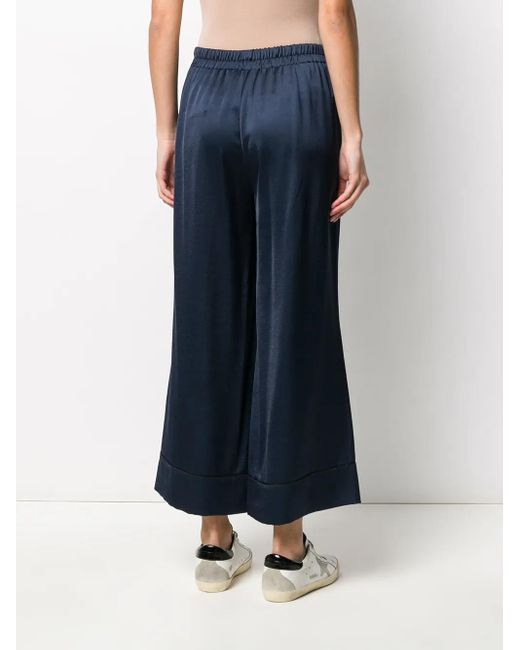 Blanca Vita クロップド ワイドパンツ Blue