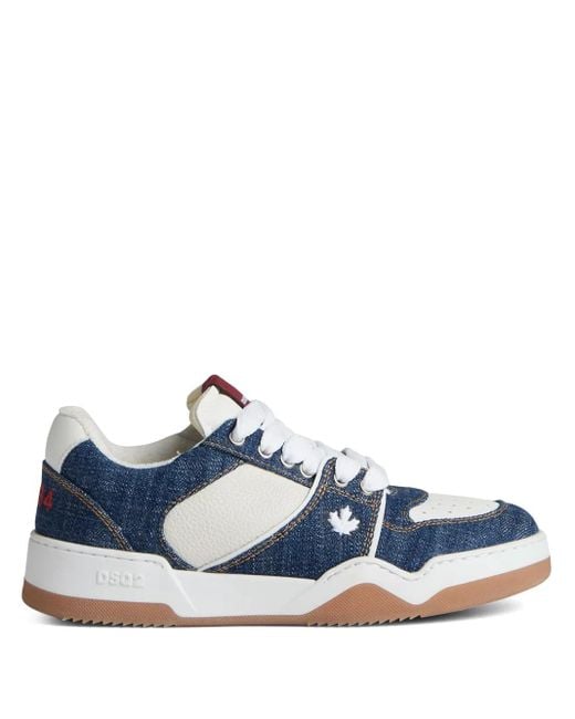 DSquared² パネル デニムスニーカー Blue