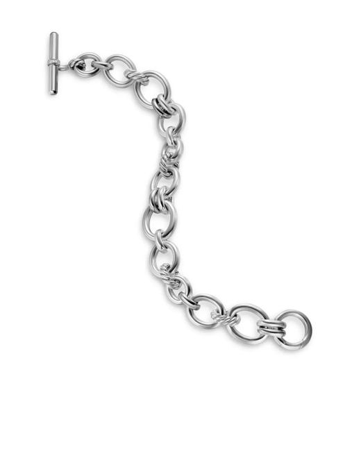 David Yurman Dy Mercer Chain ダイヤモンド ブレスレット スターリングシルバー Metallic