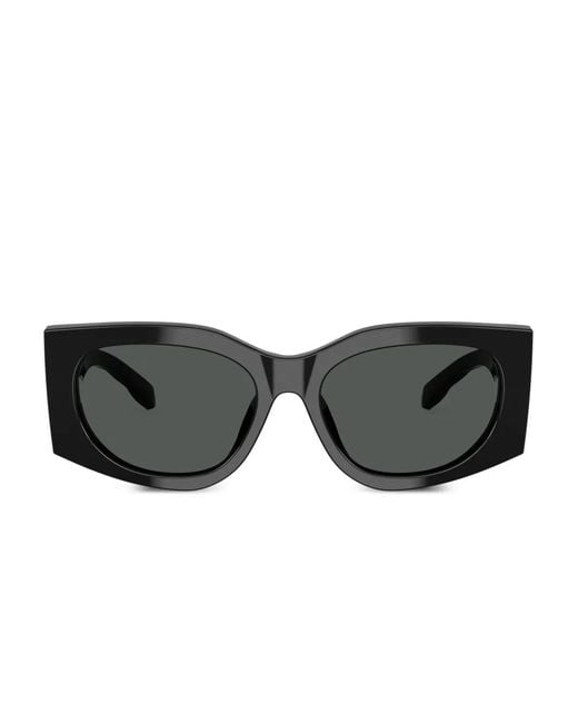 Tory Burch Black Oval Sunglasses