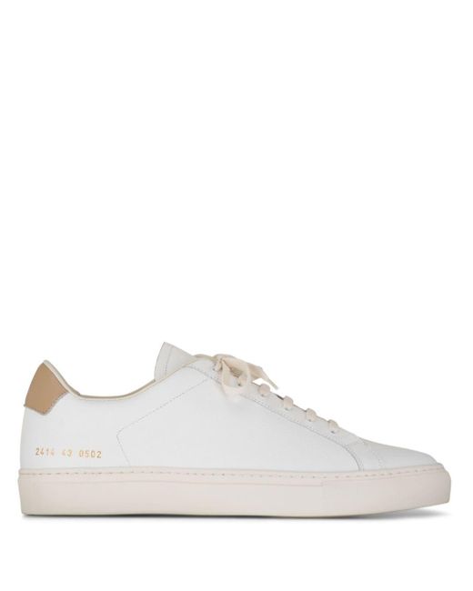 Common Projects White Retro Bumpy Sneaker Shoes for men