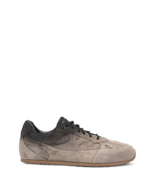 Officine Creative Gray Quartz Panelled Sneakers for men