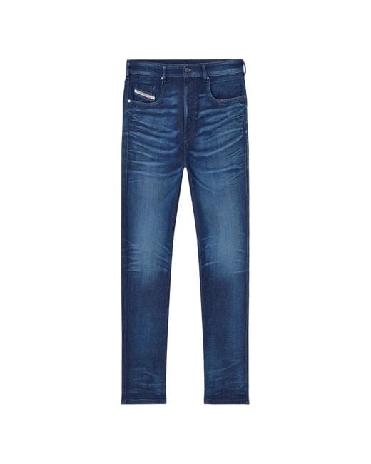 DIESEL Blue Slim Regular Waist 2062 D-Strukt Joggjeans for men