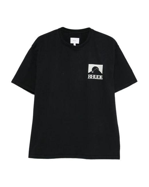 Rhude Black Moonlight Pack T-Shirt for men