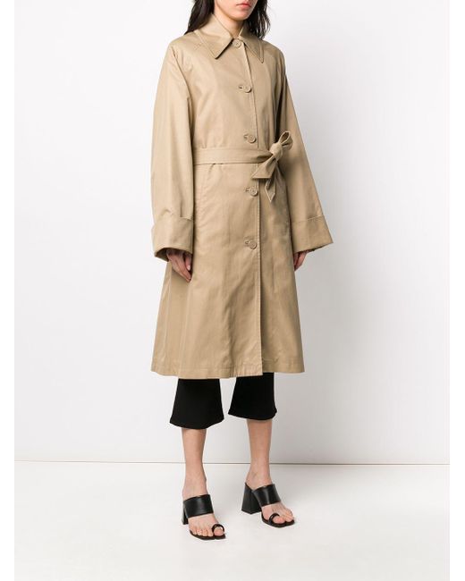 MM6 by Maison Martin Margiela Cotton Single-breasted Belted Trench Coat ...
