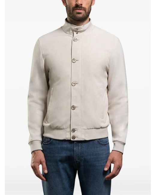 Moorer Natural Fidani Bomber Jacket for men
