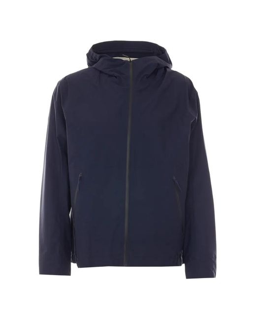 Veilance Blue Secant Hooded Jacket for men