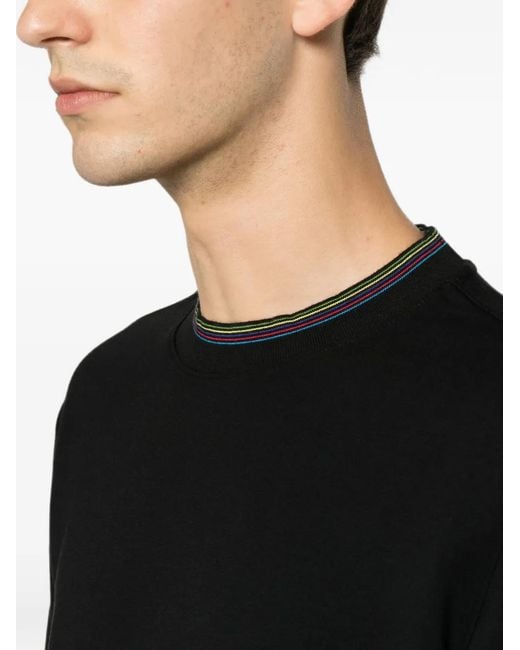 Paul Smith Black Cotton Blend T-Shirt for men