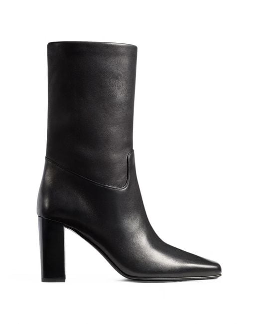Khaite Black Petra Ankle Boots