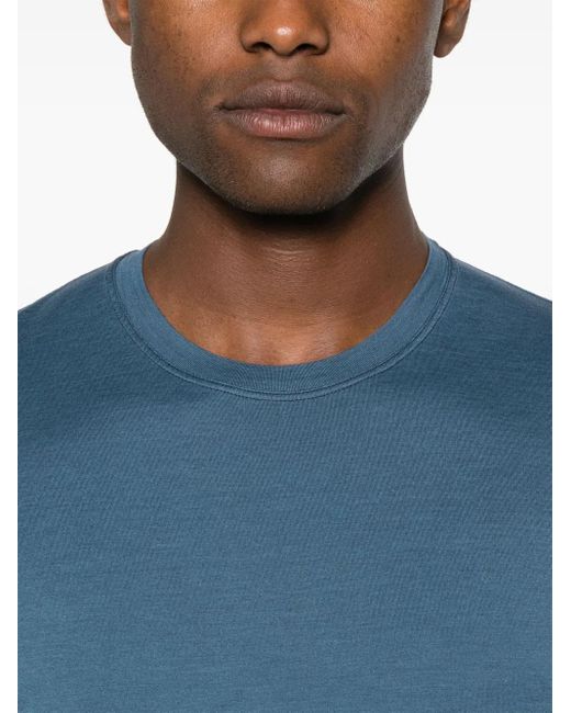 Kiton Blue Round-Neck T-Shirt for men