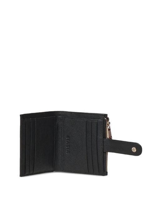 BIASIA Black Logo-Plaque Zip-Fastening Wallet