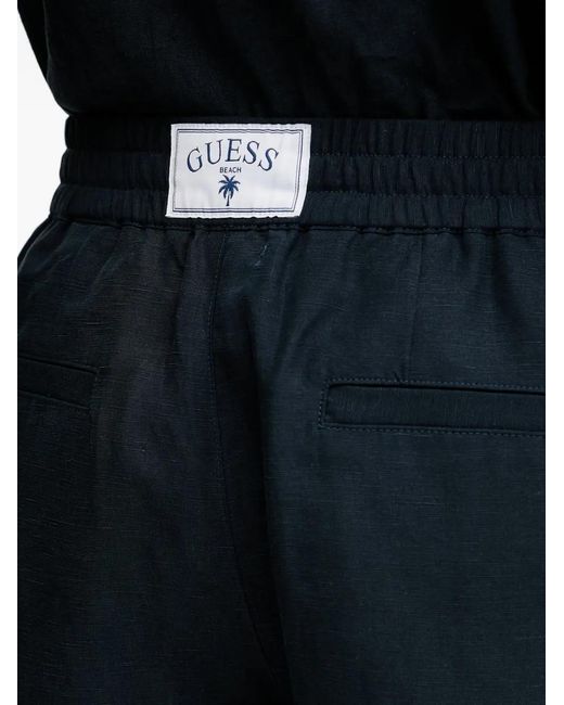Guess Black Short À Taille À Lien De Resserrage for men