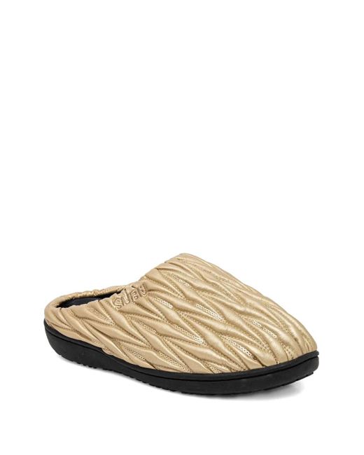 SUBU White Banquet Sequin Mules
